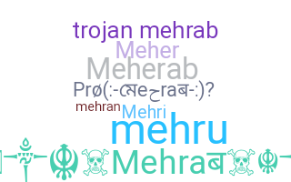 နာမ်မြောက်မည့်အမည် - Mehrab