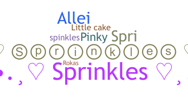 နာမ်မြောက်မည့်အမည် - Sprinkles