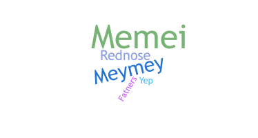 နာမ်မြောက်မည့်အမည် - Memey