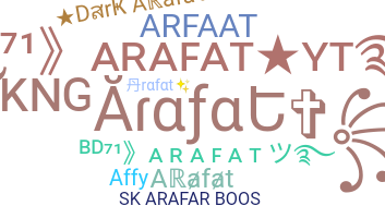 နာမ်မြောက်မည့်အမည် - Arafat