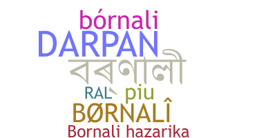 နာမ်မြောက်မည့်အမည် - bornali