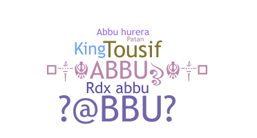 နာမ်မြောက်မည့်အမည် - abbu
