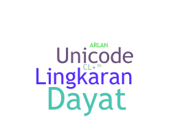 နာမ်မြောက်မည့်အမည် - Lingkaran