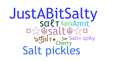 နာမ်မြောက်မည့်အမည် - salt