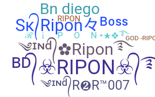 နာမ်မြောက်မည့်အမည် - Ripon