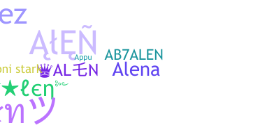 နာမ်မြောက်မည့်အမည် - Alen
