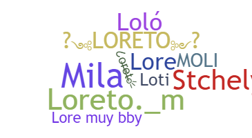 နာမ်မြောက်မည့်အမည် - Loreto