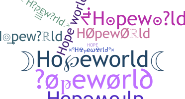 နာမ်မြောက်မည့်အမည် - Hopeworld