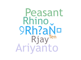 နာမ်မြောက်မည့်အမည် - Rhyan