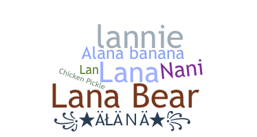 နာမ်မြောက်မည့်အမည် - Alana