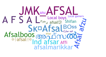 နာမ်မြောက်မည့်အမည် - Afsal