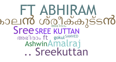 နာမ်မြောက်မည့်အမည် - sreekuttan