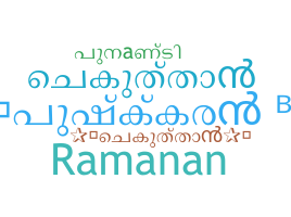 နာမ်မြောက်မည့်အမည် - Malayalamnames