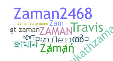 နာမ်မြောက်မည့်အမည် - Zaman