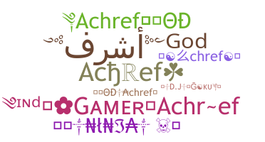 နာမ်မြောက်မည့်အမည် - achref