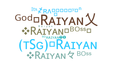 နာမ်မြောက်မည့်အမည် - Raiyan