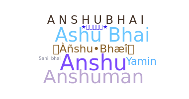 နာမ်မြောက်မည့်အမည် - Anshubhai