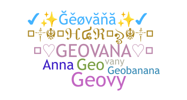 နာမ်မြောက်မည့်အမည် - Geovana