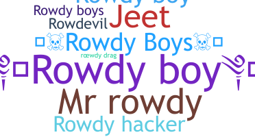 နာမ်မြောက်မည့်အမည် - RowdyBoy