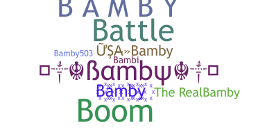 နာမ်မြောက်မည့်အမည် - Bamby