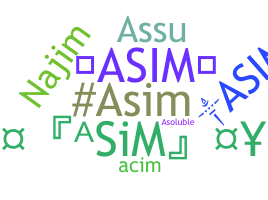 နာမ်မြောက်မည့်အမည် - Asim