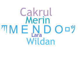 နာမ်မြောက်မည့်အမည် - Mendo