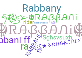 နာမ်မြောက်မည့်အမည် - Rabbani