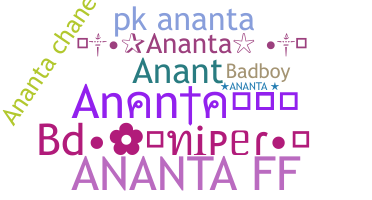 နာမ်မြောက်မည့်အမည် - Ananta