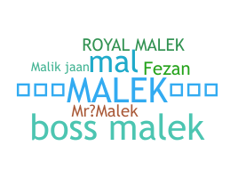 နာမ်မြောက်မည့်အမည် - Malek