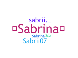 နာမ်မြောက်မည့်အမည် - Sabrii