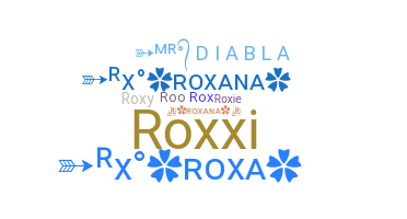 နာမ်မြောက်မည့်အမည် - Roxana