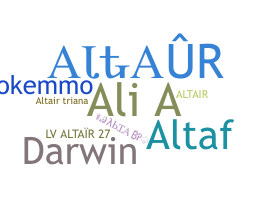 နာမ်မြောက်မည့်အမည် - Altair