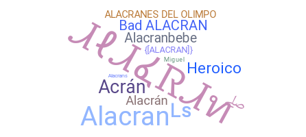 နာမ်မြောက်မည့်အမည် - alacran