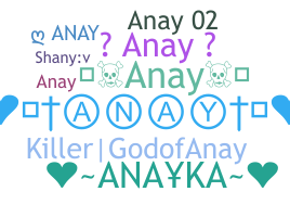 နာမ်မြောက်မည့်အမည် - anay