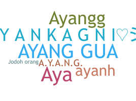 နာမ်မြောက်မည့်အမည် - Ayang