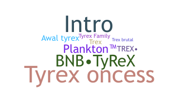 နာမ်မြောက်မည့်အမည် - Tyrex