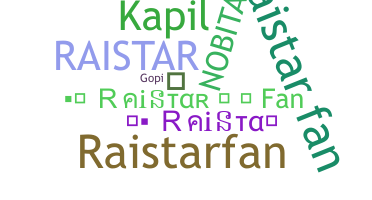 နာမ်မြောက်မည့်အမည် - RaistarFan