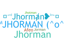 နာမ်မြောက်မည့်အမည် - jhorman