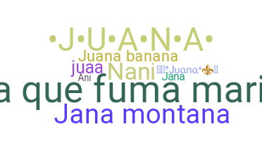 နာမ်မြောက်မည့်အမည် - Juana