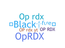နာမ်မြောက်မည့်အမည် - OPRDX