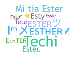 နာမ်မြောက်မည့်အမည် - Ester