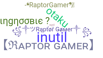 နာမ်မြောက်မည့်အမည် - Raptorgamer