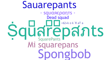 နာမ်မြောက်မည့်အမည် - squarepants