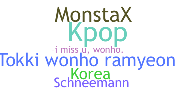 နာမ်မြောက်မည့်အမည် - Wonho