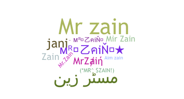 နာမ်မြောက်မည့်အမည် - MrZain