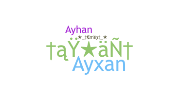နာမ်မြောက်မည့်အမည် - Ayxan