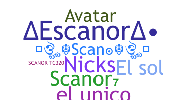 နာမ်မြောက်မည့်အမည် - Scanor