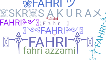 နာမ်မြောက်မည့်အမည် - Fahri