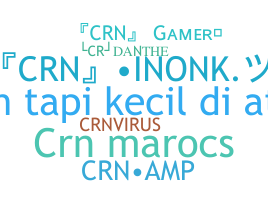 နာမ်မြောက်မည့်အမည် - CRN