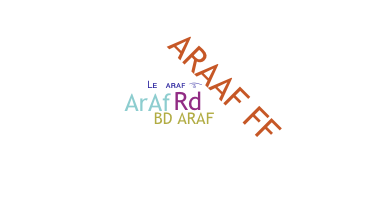 နာမ်မြောက်မည့်အမည် - araf